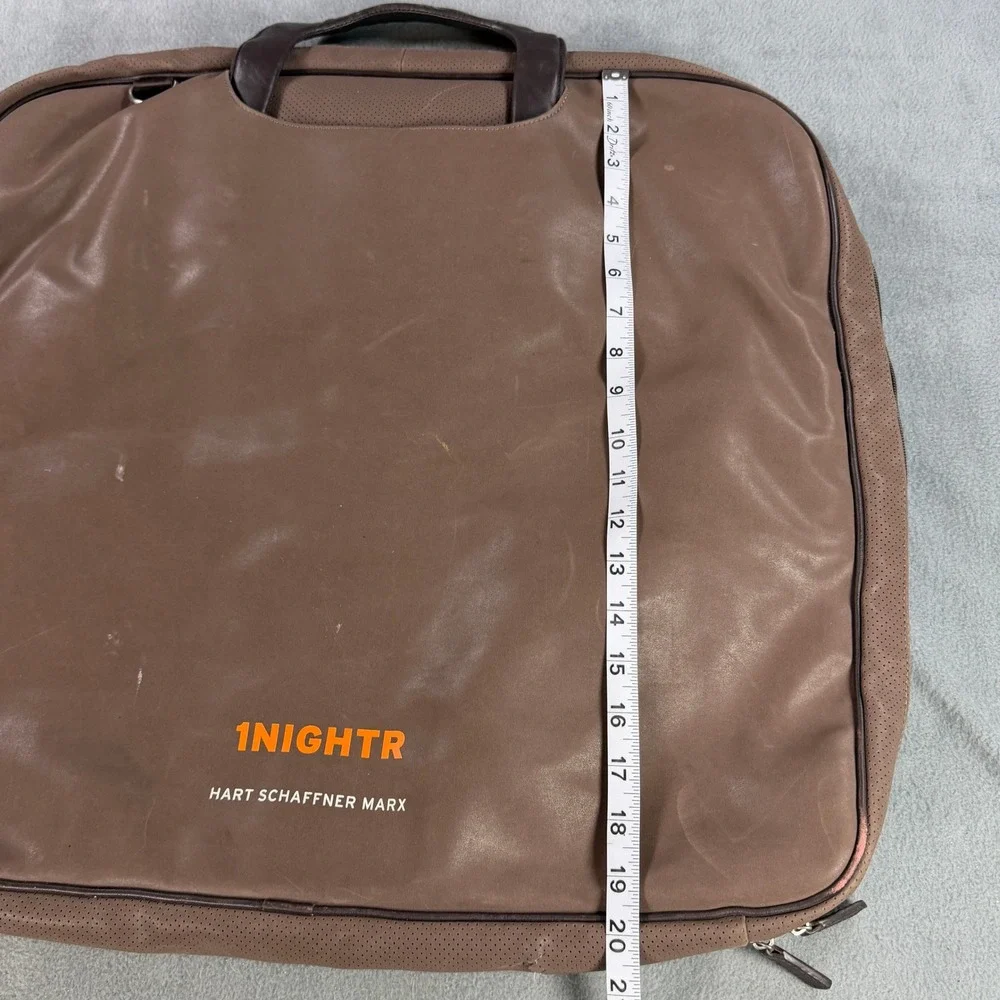 Hart Schaffner Marx 1NIGHTR Leather Garment Bag Nordstrom Brown Vintage Traveler